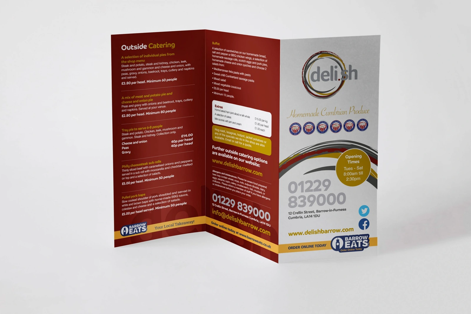 Takeaway Menu Leaflet