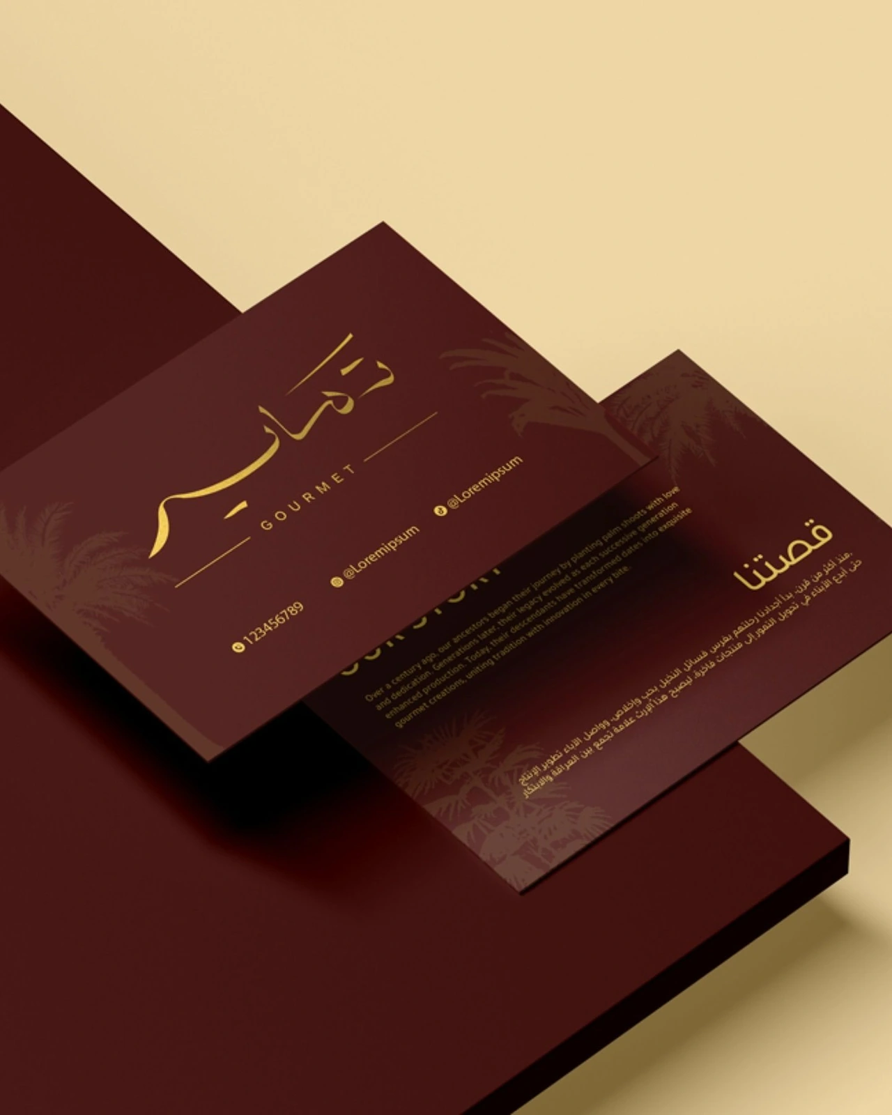 Burgundy Gold Cards