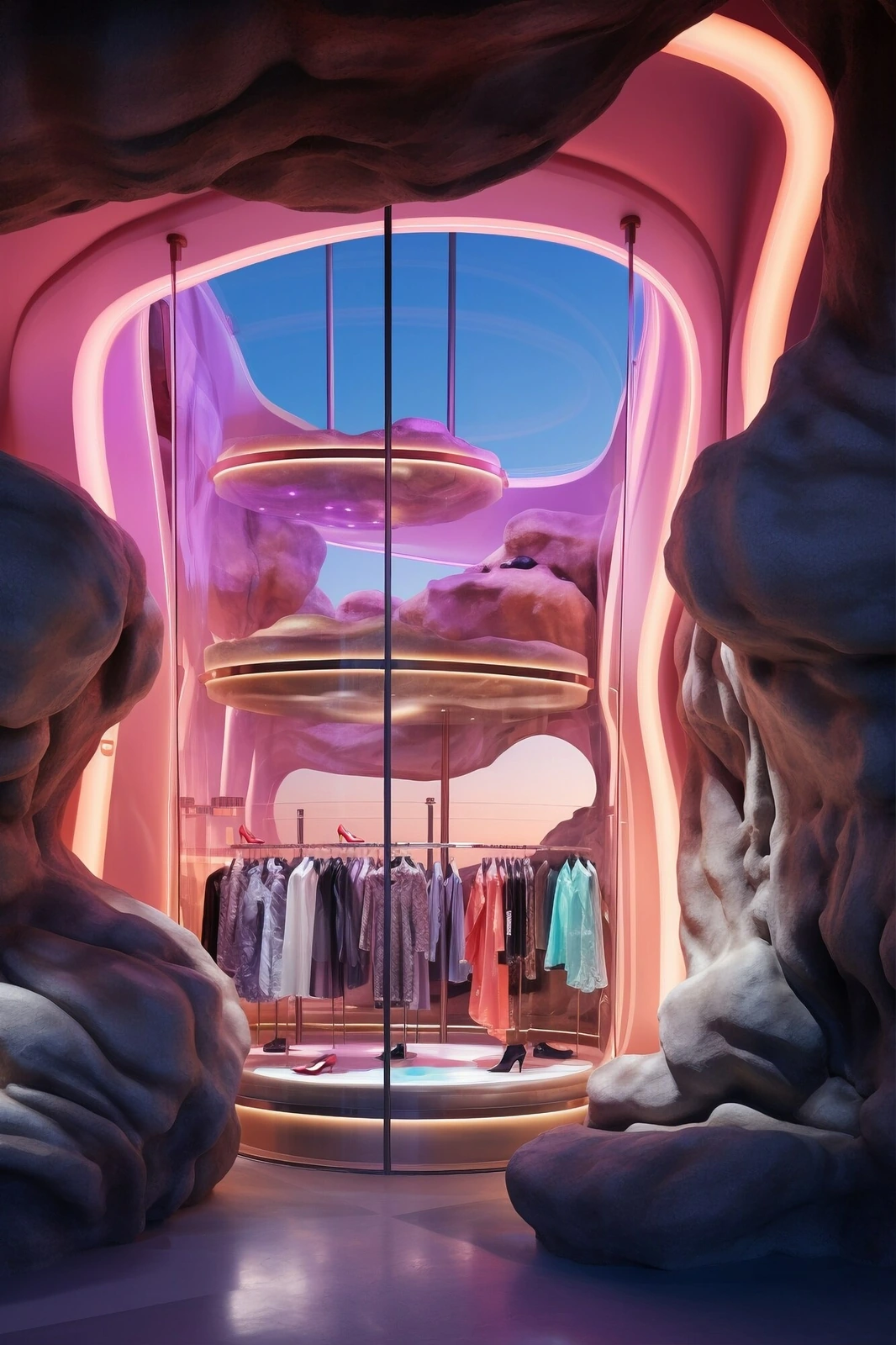 Futuristic Fashion Store