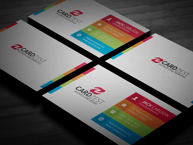 Multicolor Corporate Cards