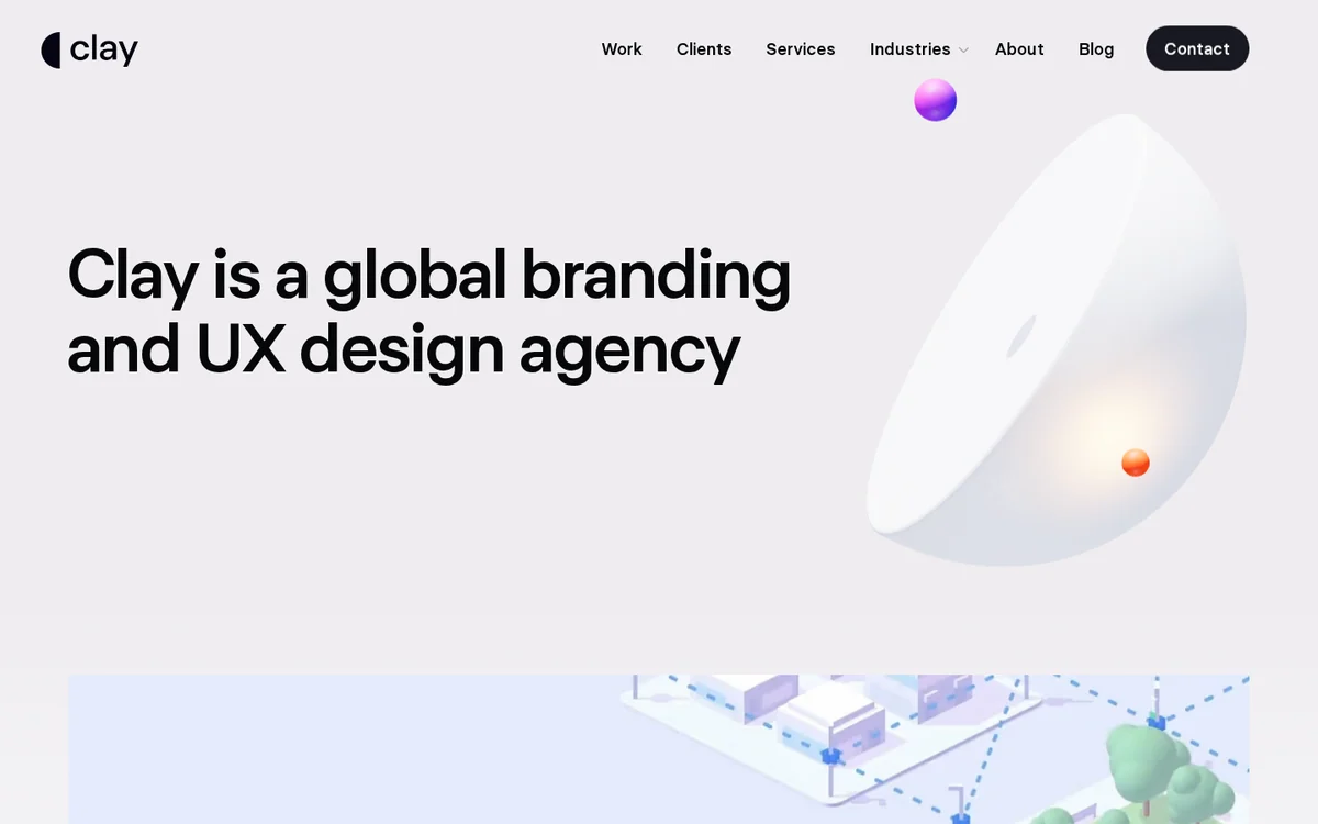 Clay homepage preview
