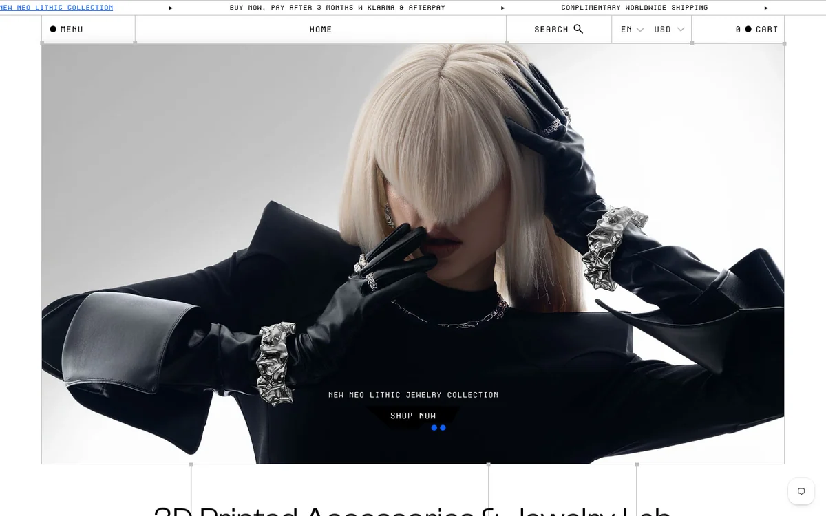 POSTHUMAN LAB homepage preview